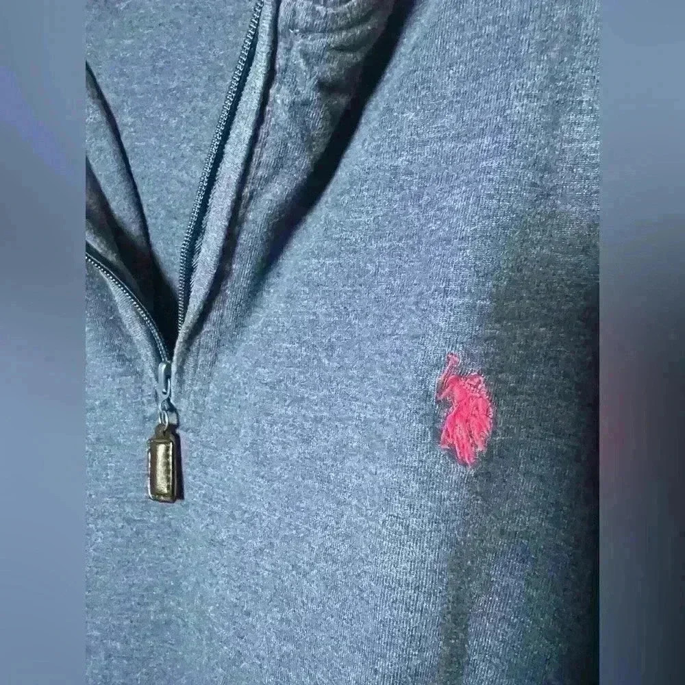 US polo assn. XXL men’s pullover 1/4 zip long sleeve Tshirt - Picture 4 of 6